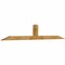 Ekena Millwork Portland Rough Sawn Timber Gable Bracket, Western Red Cedar, 96"W x 16"H x 4"D x 4"F, 4/12 Pitch GBW096X16X0404POR00RWR - alternate 3